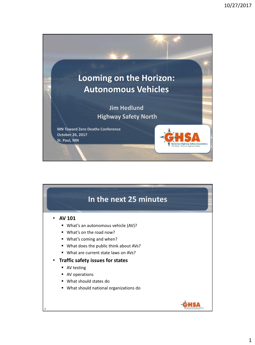 Autonomous Vehicles