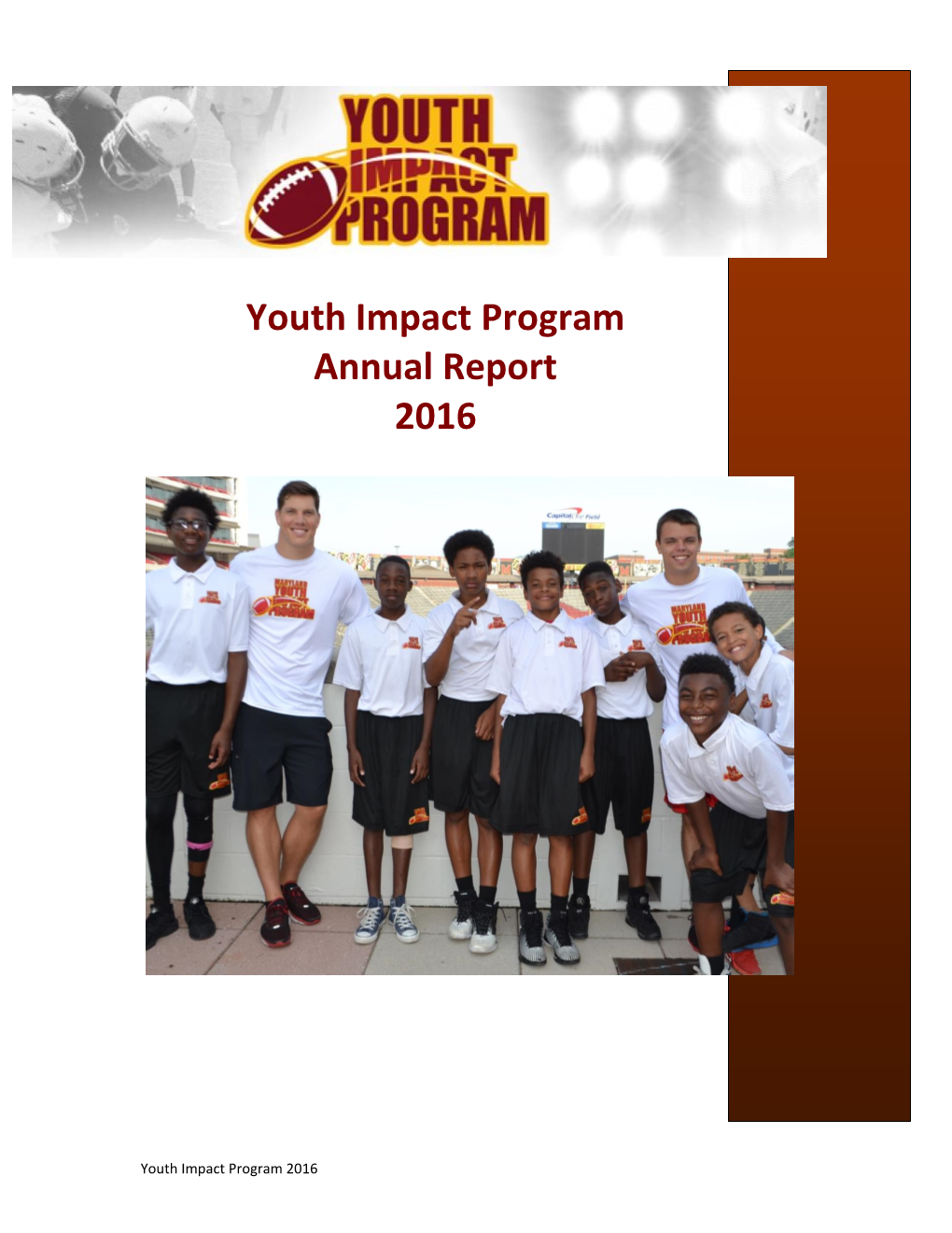 Youth Impact Program Annual Report 2016