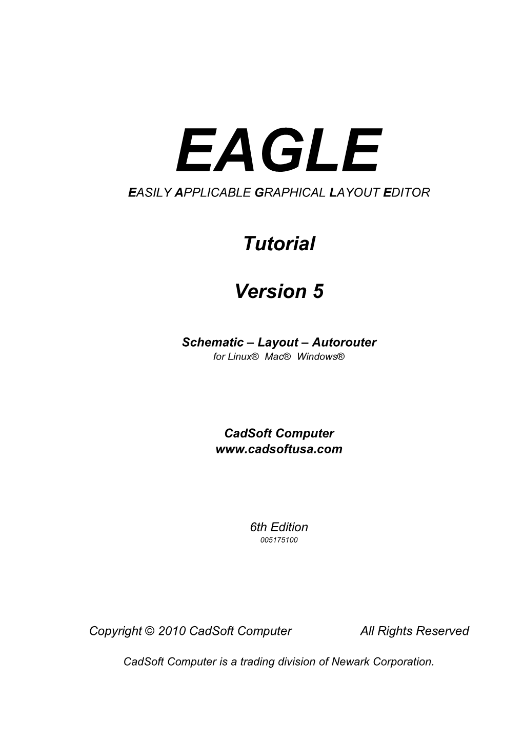 Eagle Tutorial