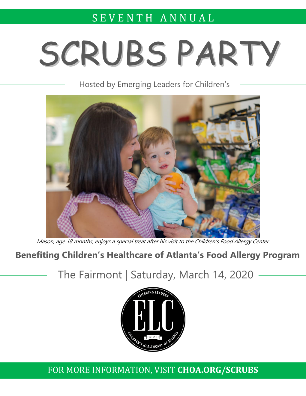 Scrubs Party Will Fund the Creation of a Biorepository and Data Management and Storage System for the Children’S Food Allergy Program