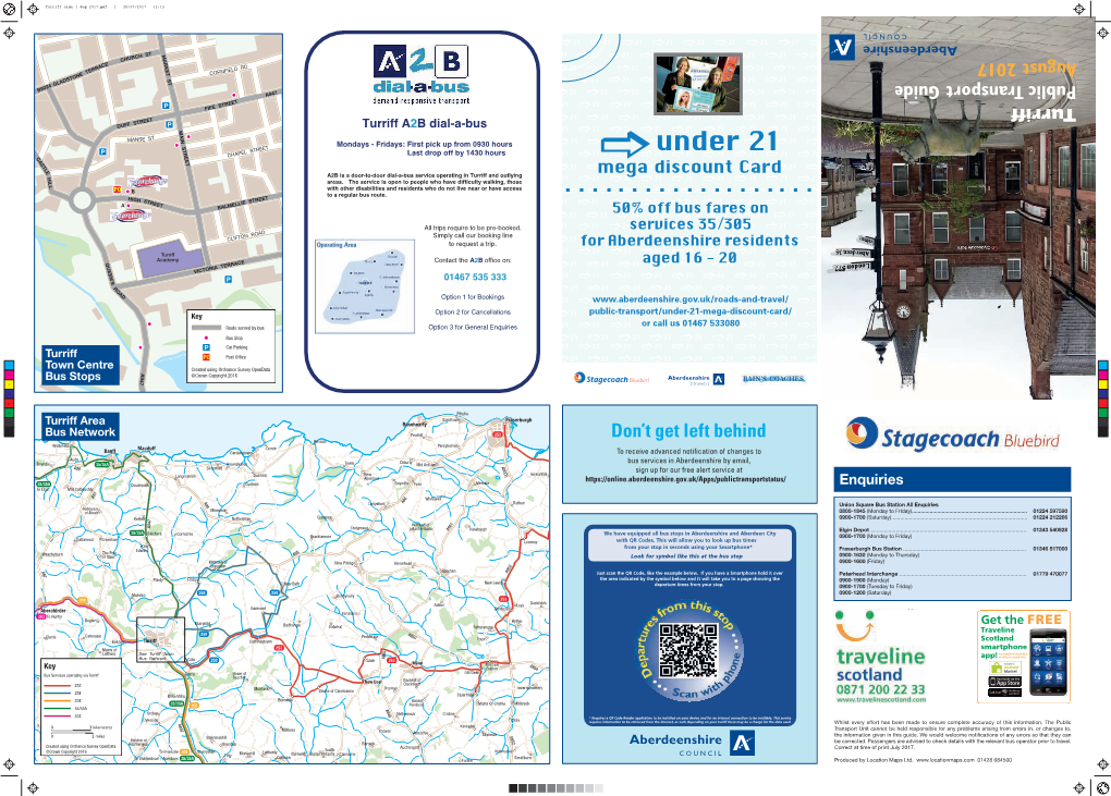 Don't Get Left Behind Turriff Public Transport Guide August 2017