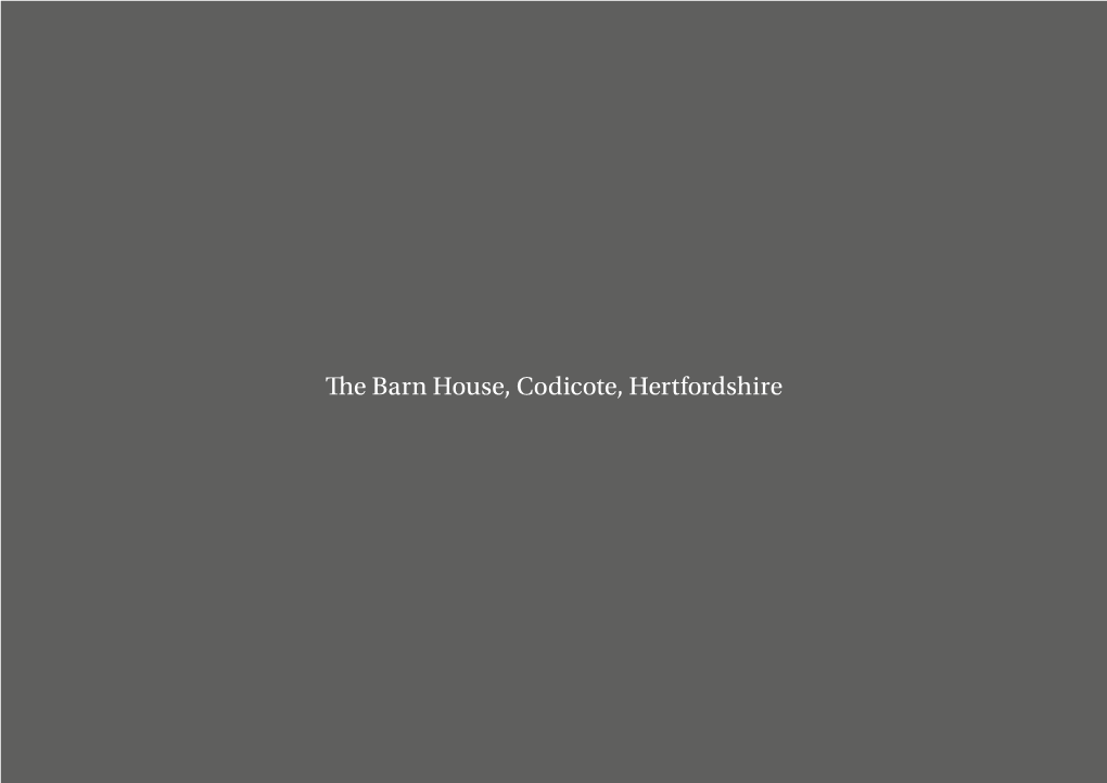 The Barn House, Codicote, Hertfordshire