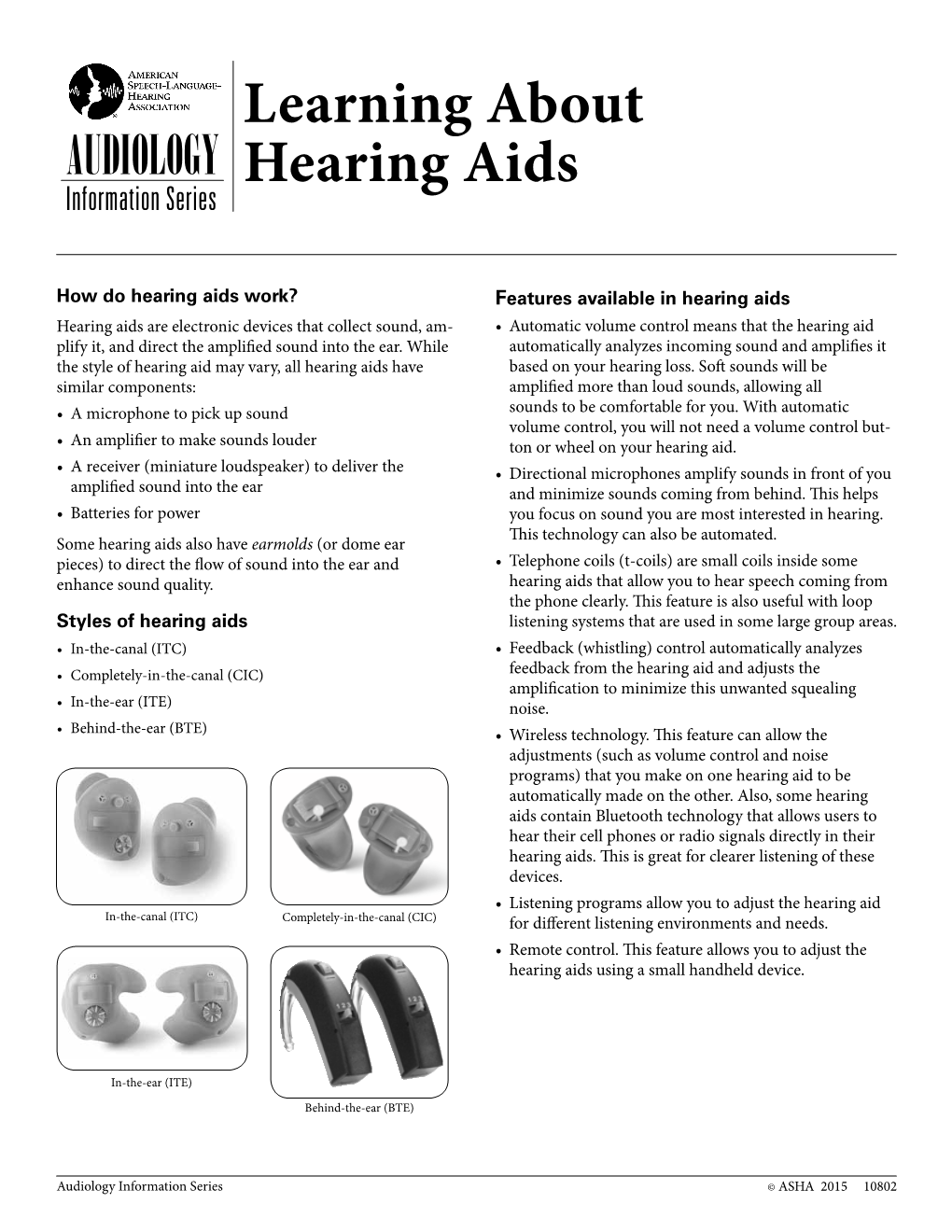 Learning About Hearing Aids