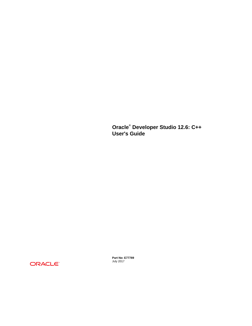 Oracle® Developer Studio 12.6