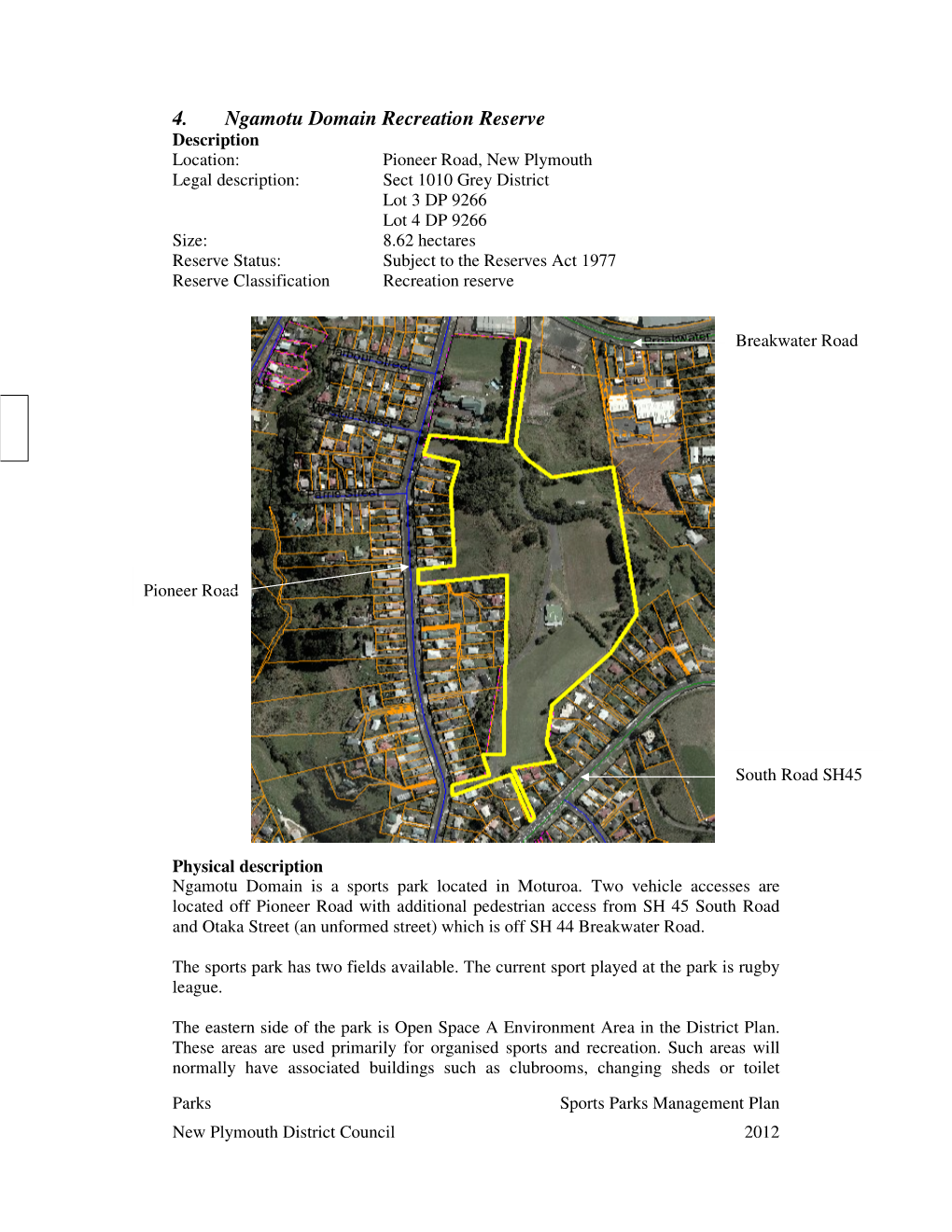 4. Ngamotu Domain Recreation Reserve