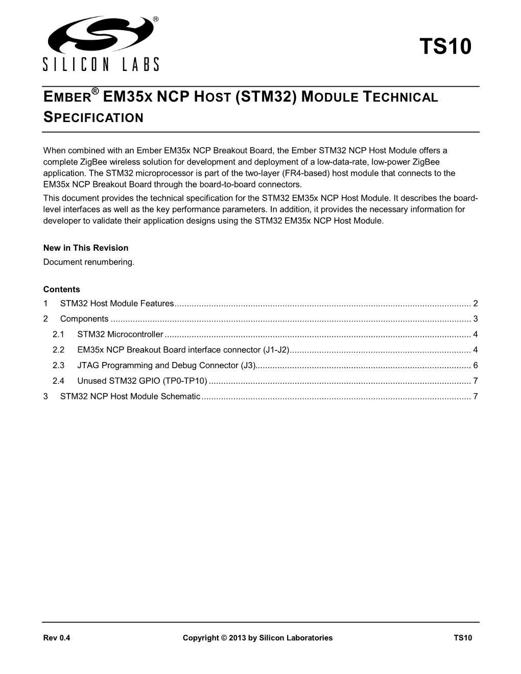 TS10: Ember Em35x NCP Host (STM32)