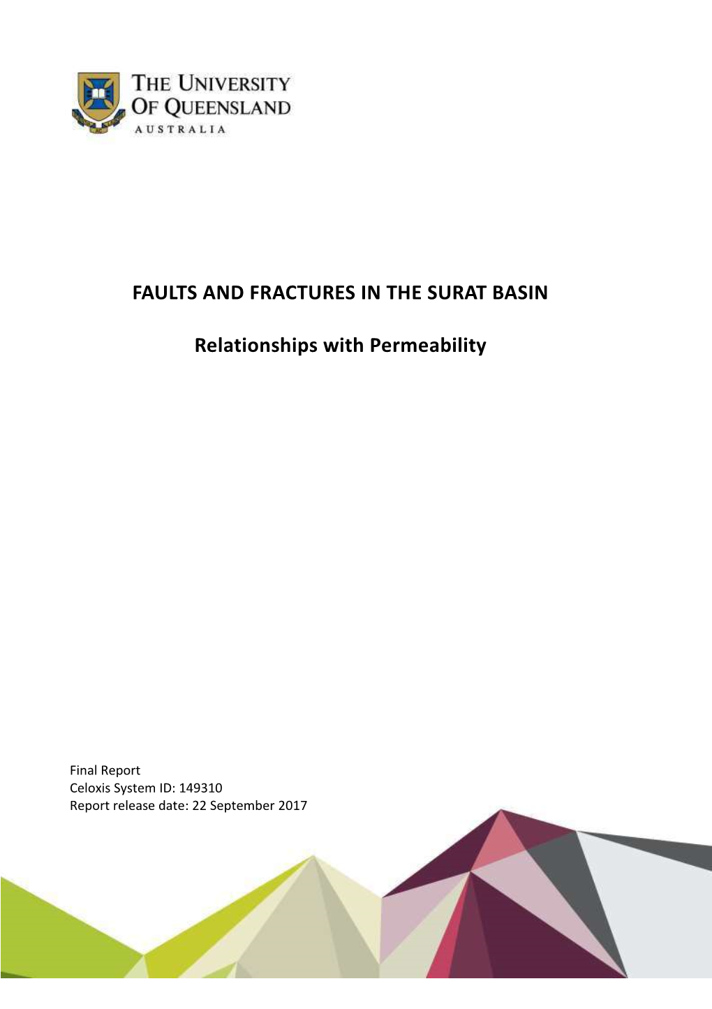 FAULTS and FRACTURES in the SURAT BASIN Relationships With