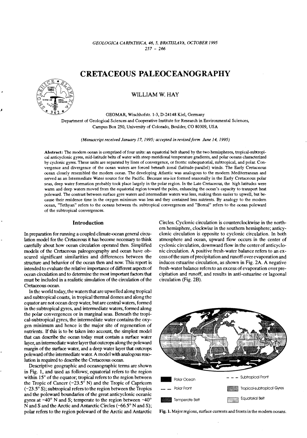 Cretaceous Paleoceanography