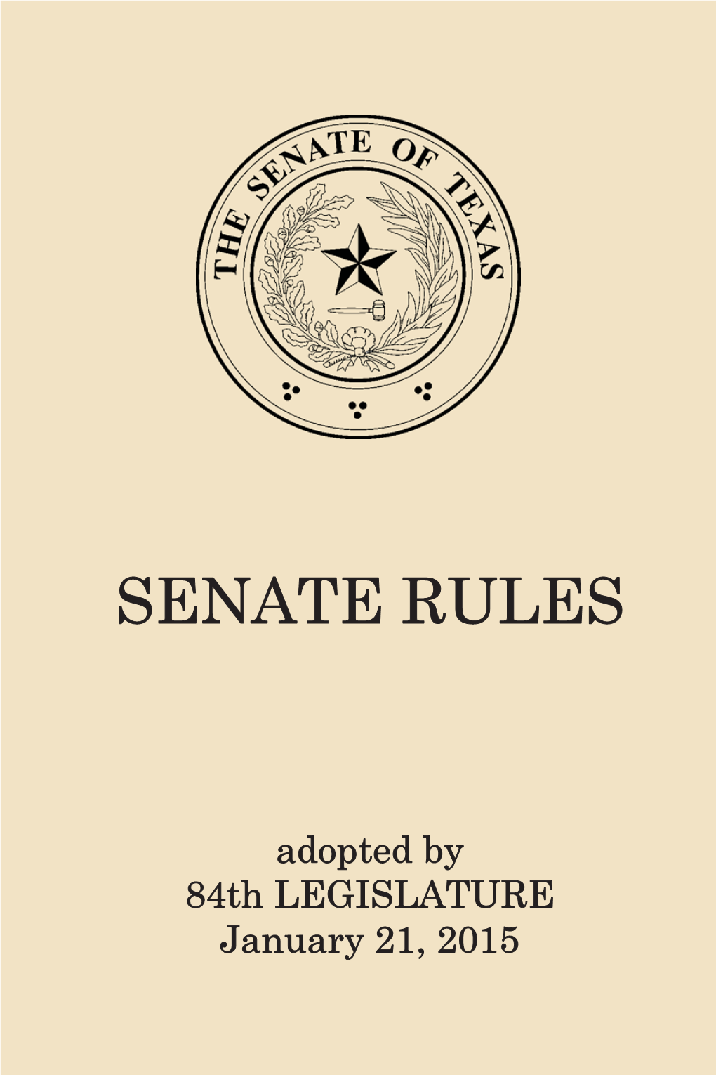 84Th Senate Rules
