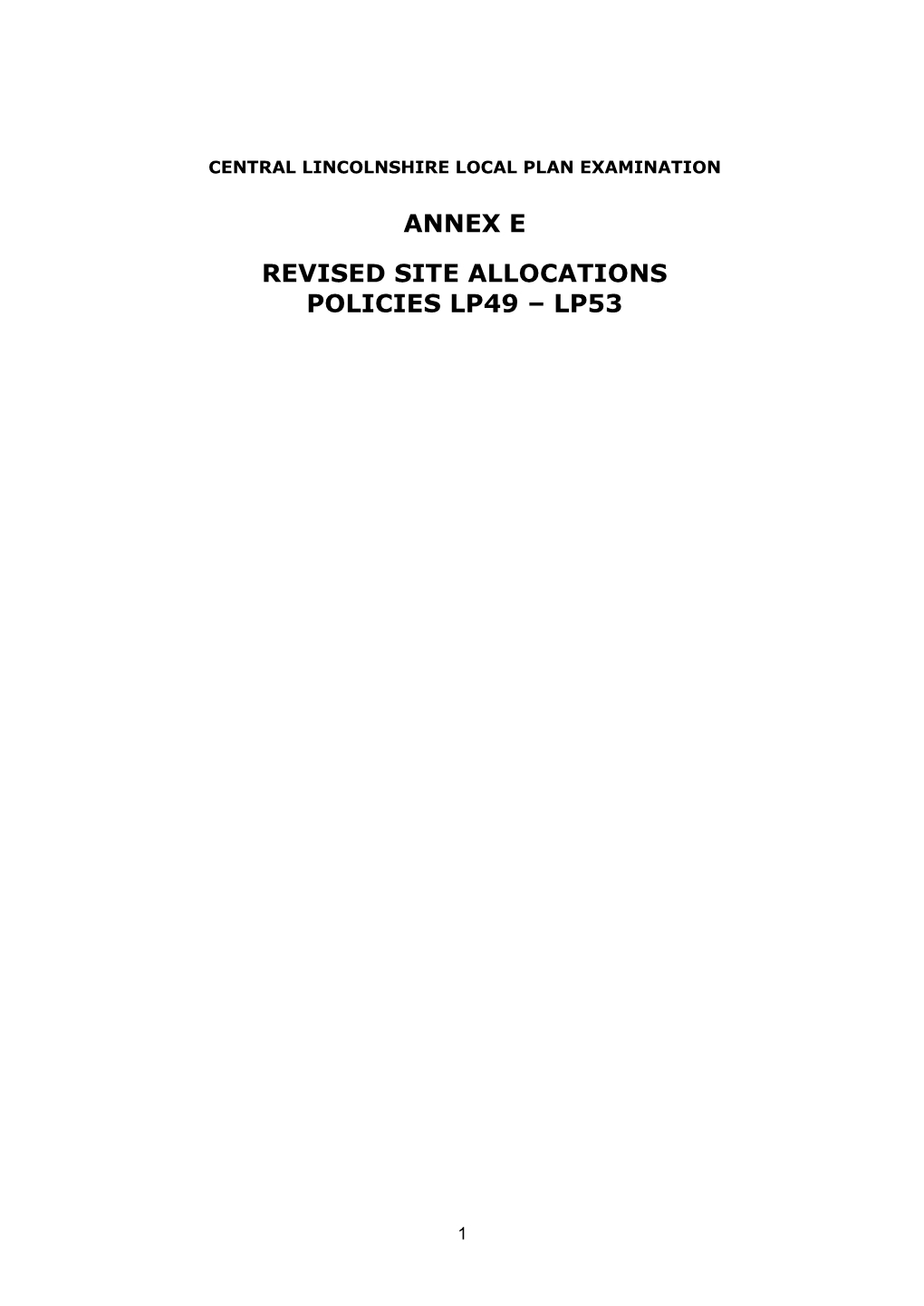 Annex E Revised Site Allocations Policies Lp49