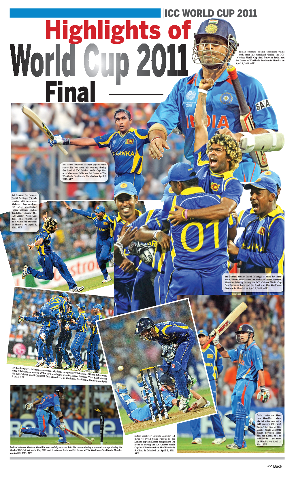 ICC WORLD CUP 2011 Highlights Of