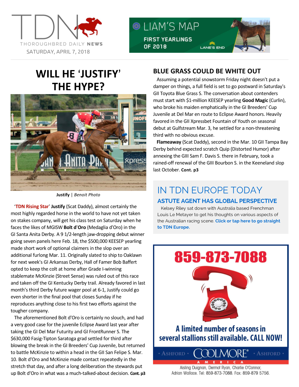 WILL HE >JUSTIFY= the HYPE?