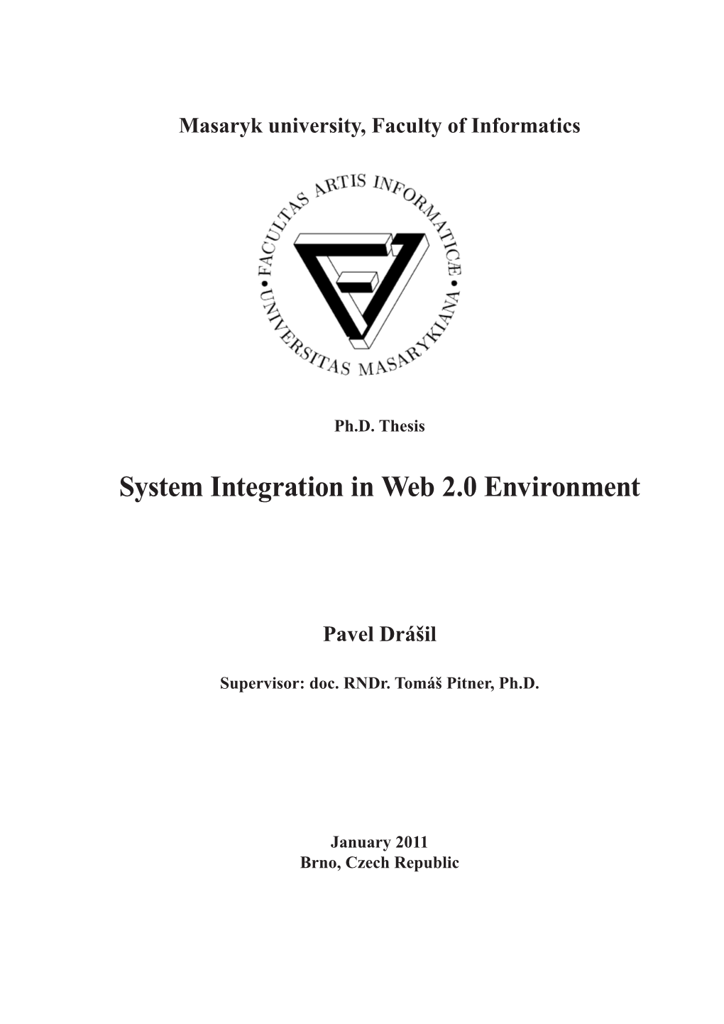 System Integration in Web 2.0 Environment