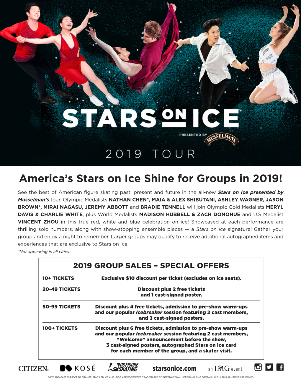 America's Stars on Ice Shine for Groups in 2019!