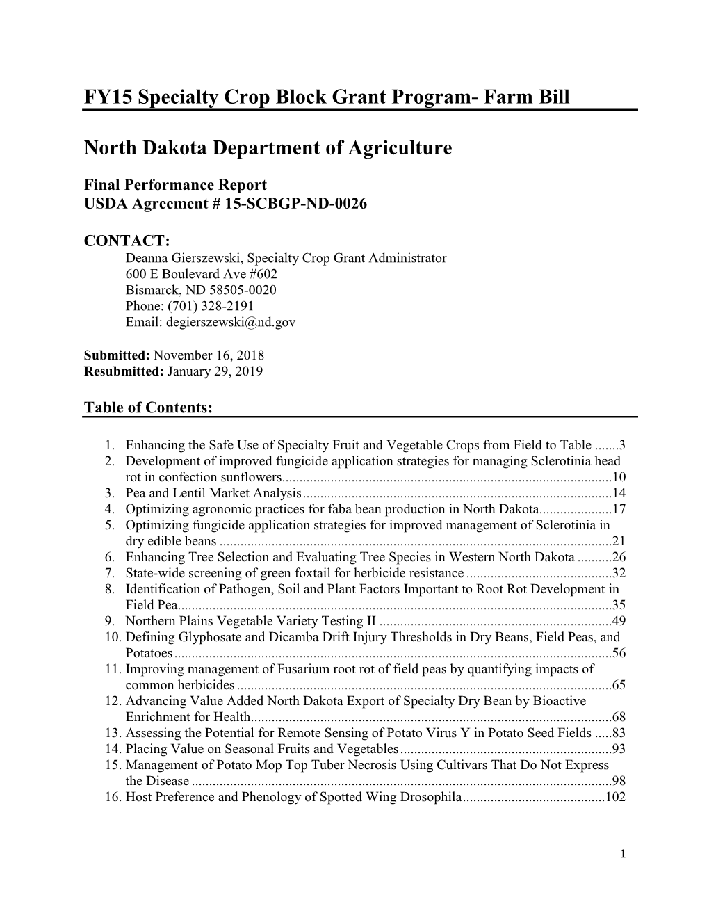 North Dakota Department of Agriculture $2605577.54 (Pdf)