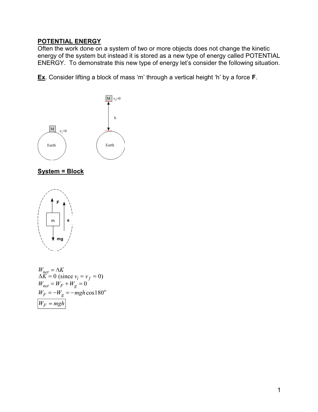 Conservation of Energy for an Isolated System