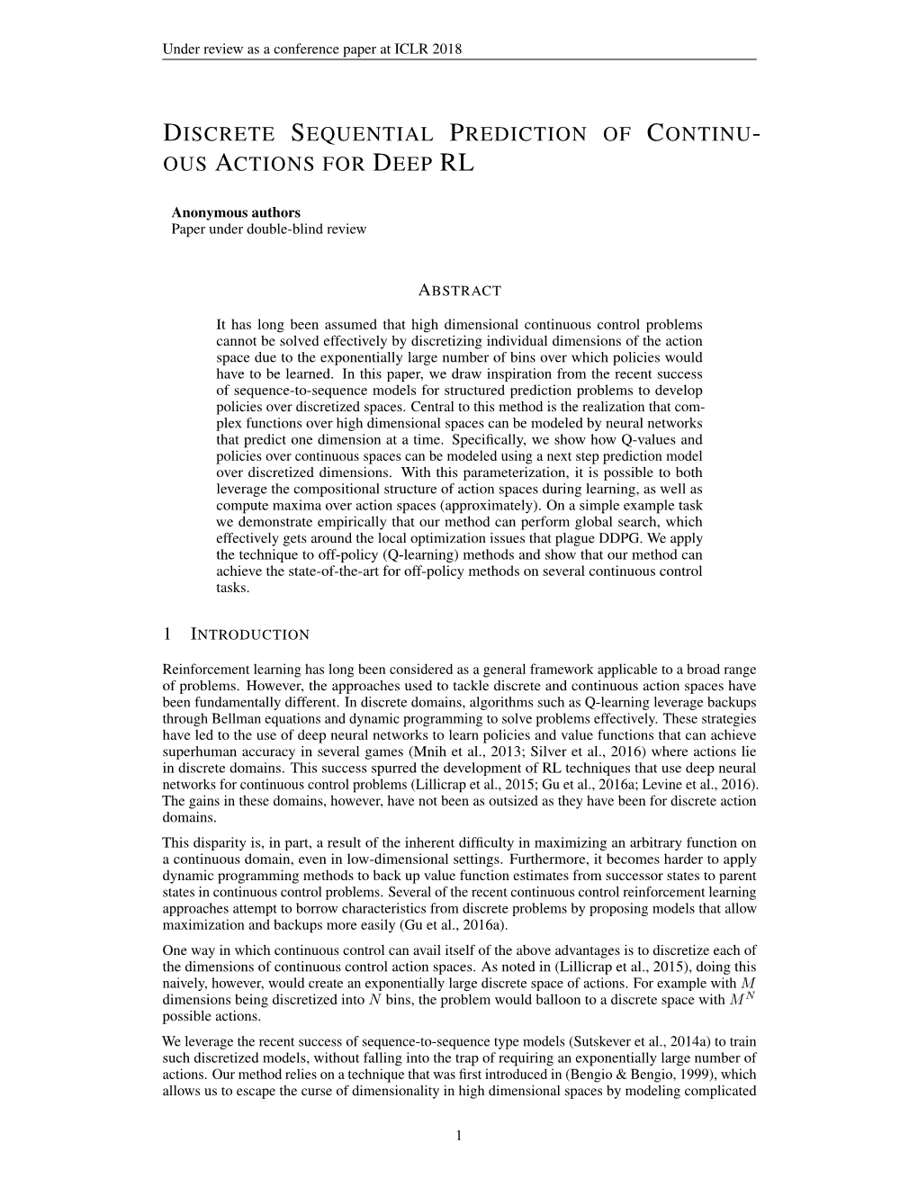 Discrete Sequential Prediction of Continu