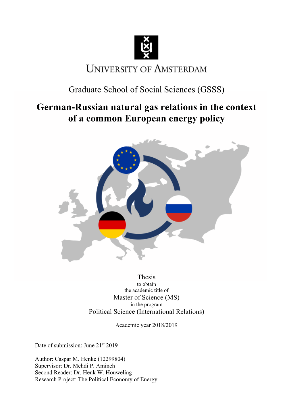 German-Russian Natural Gas Relations in the Context of a Common European Energy Policy