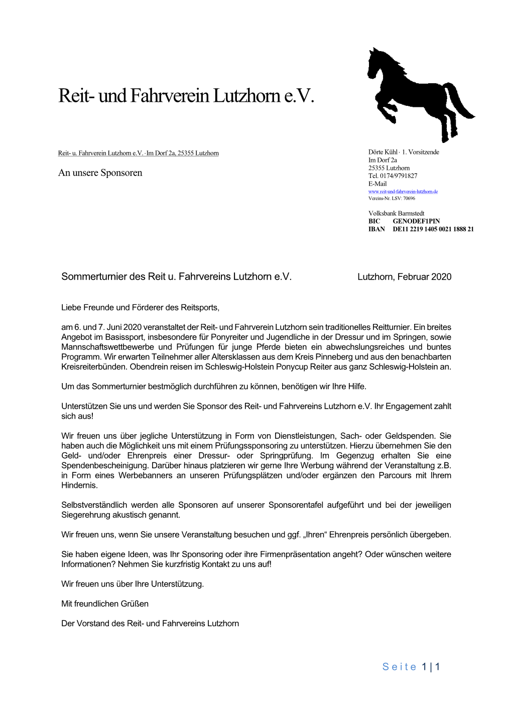 Reit- Und Fahrverein Lutzhorn E.V