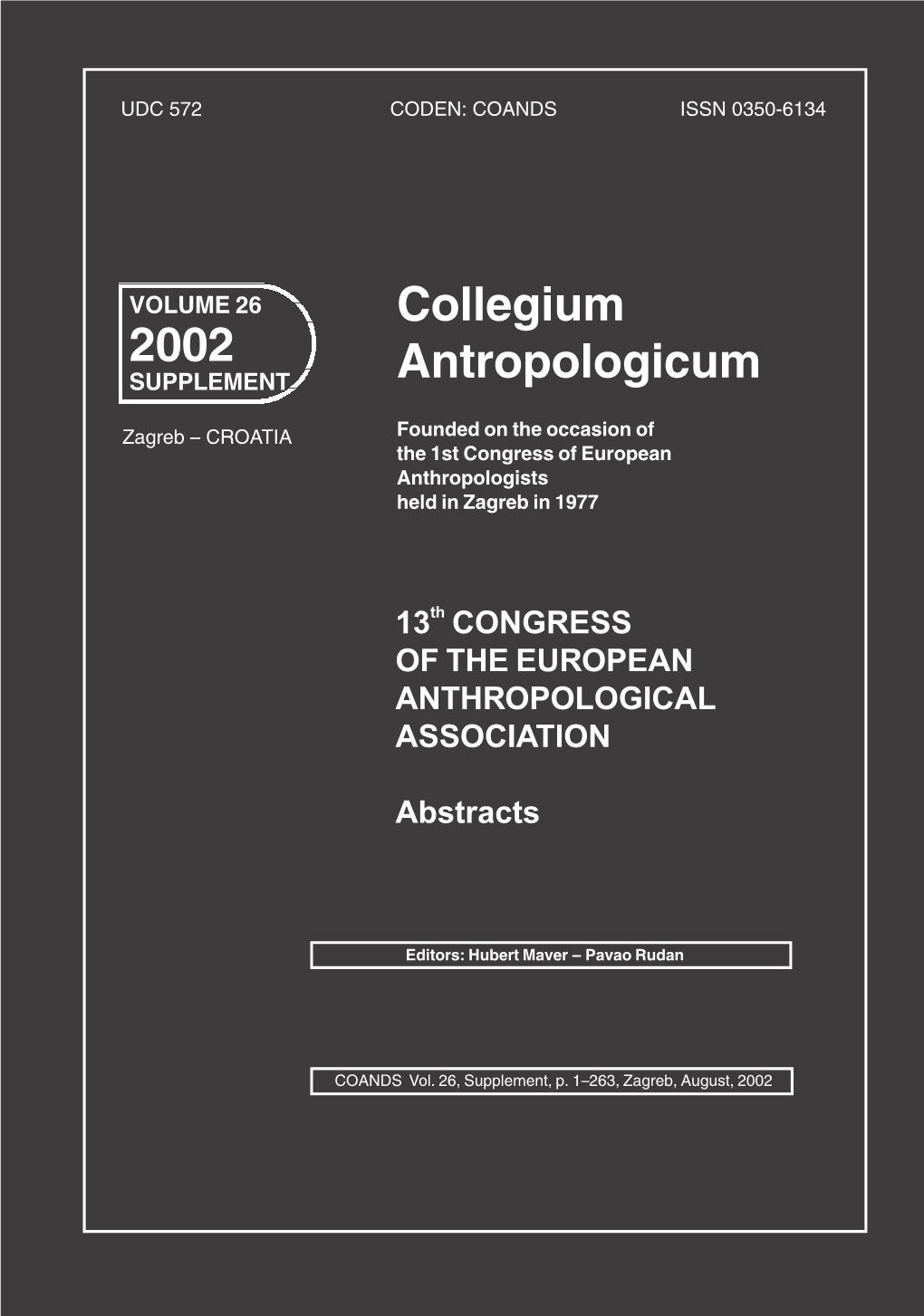 Collegium Antropologicum 2002