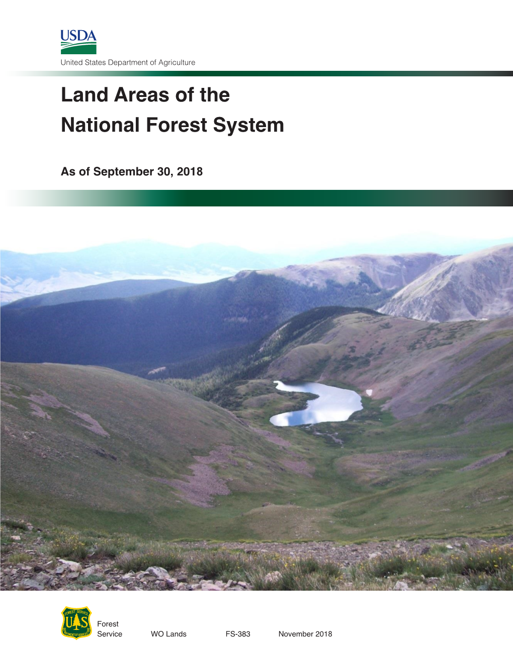 Land Areas of the National Forest System