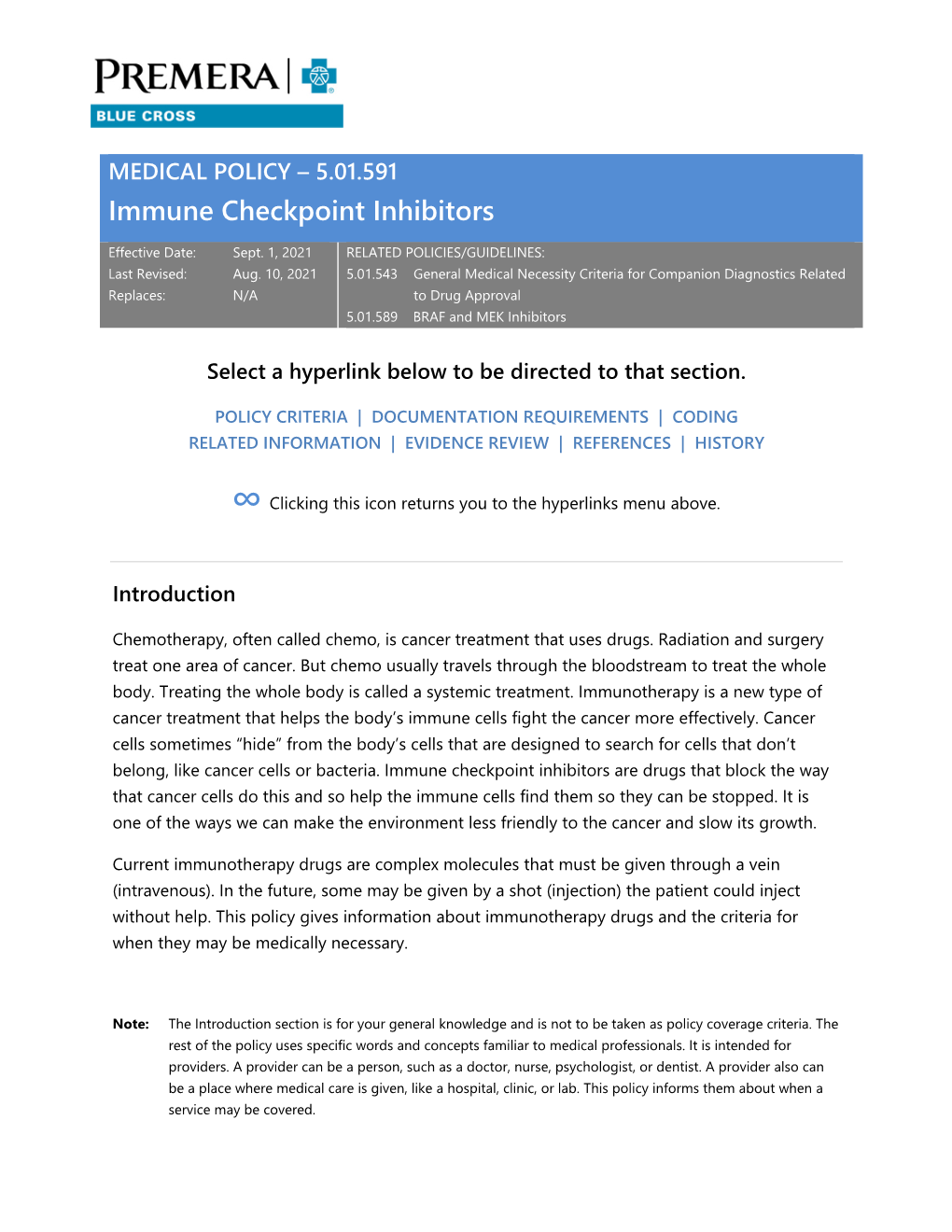 5.01.591 Immune Checkpoint Inhibitors