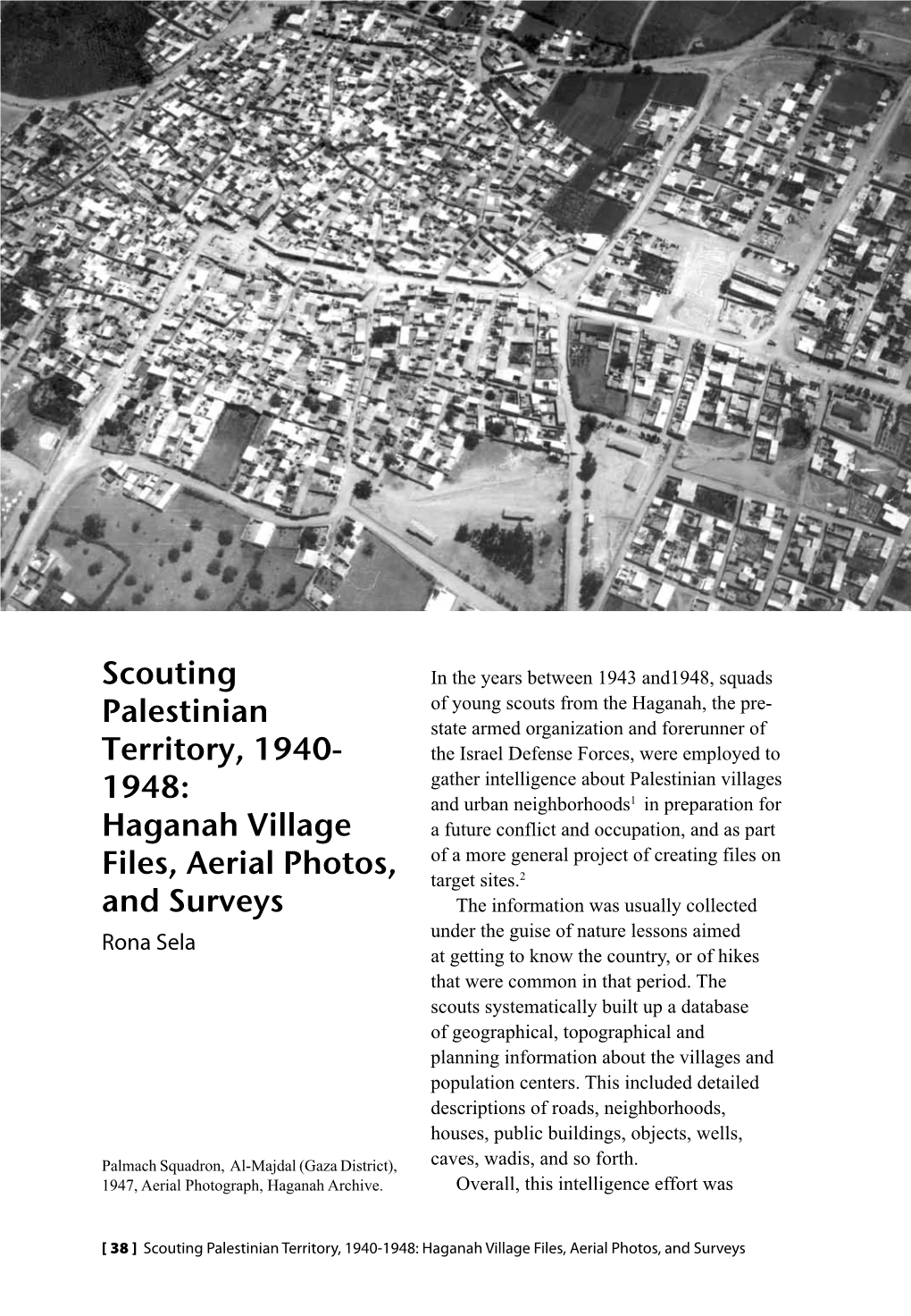 Scouting Palestinian Territory, 1940- 1948