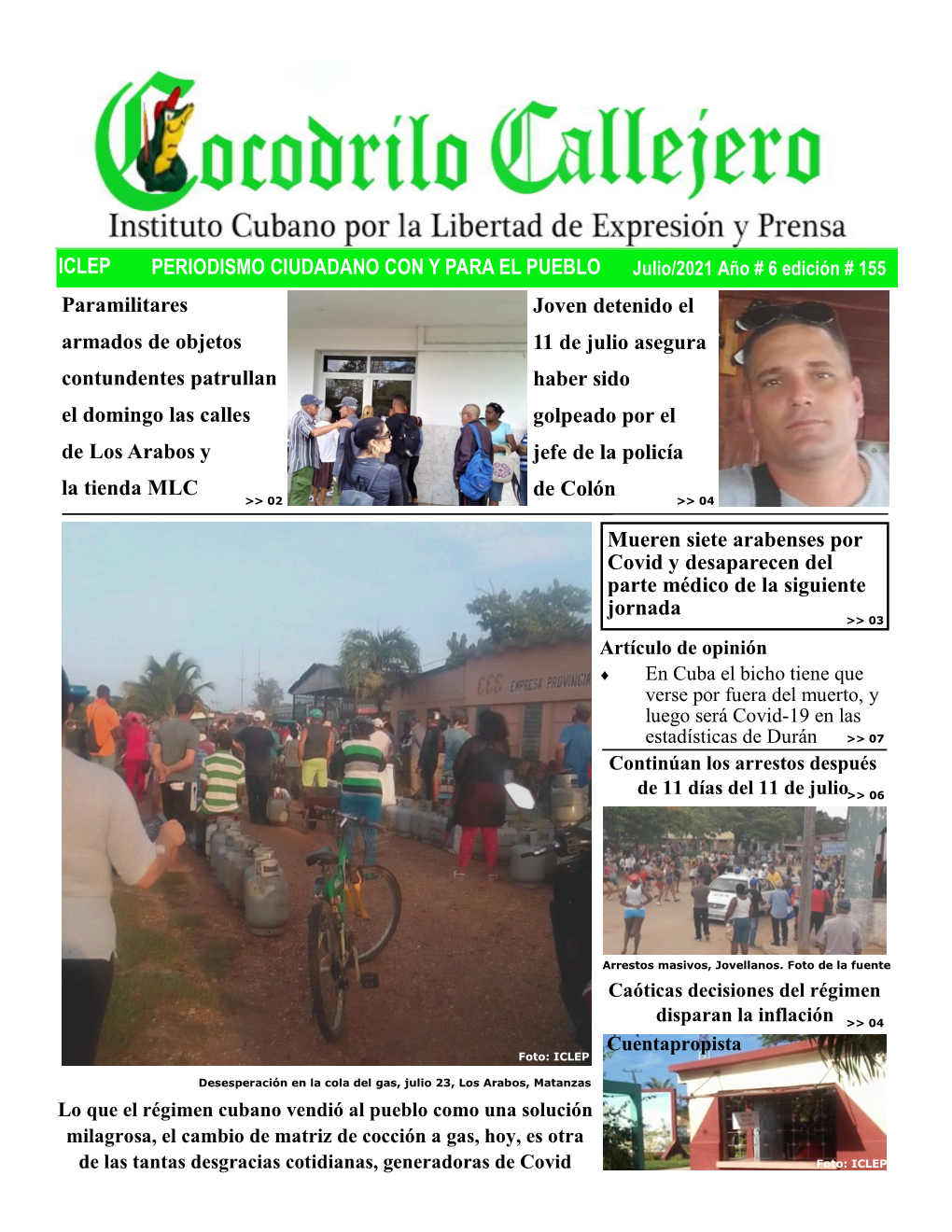 Cocodrilo Callejero, Edición 155, Año 6