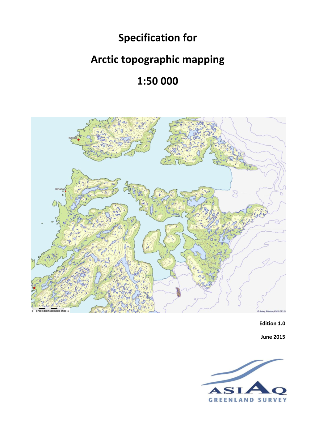 Specification for Arctic Topographic Mapping 1:50 000