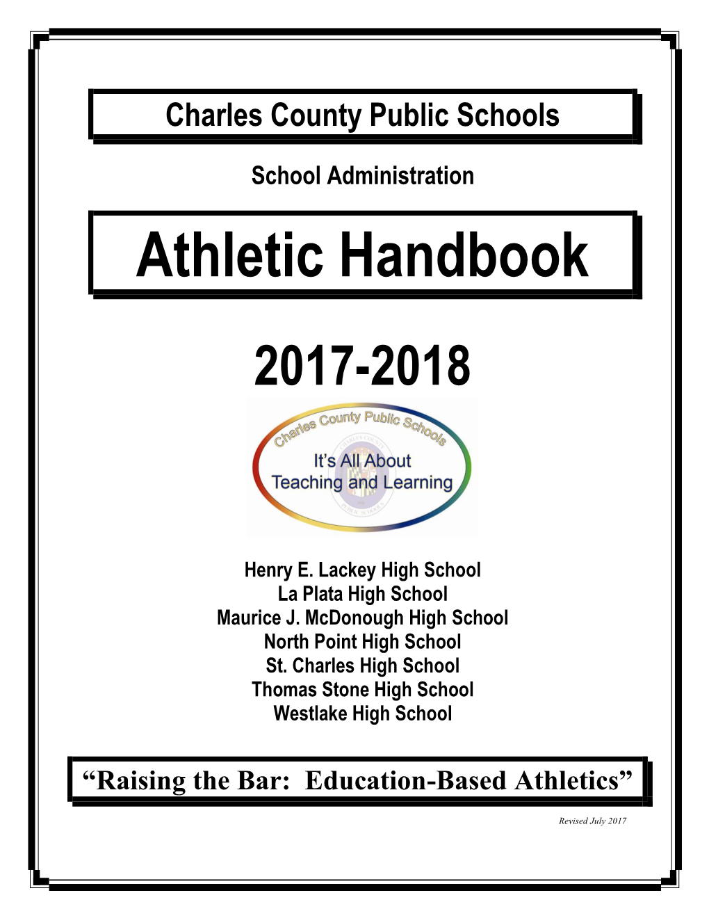 Athletic Handbook