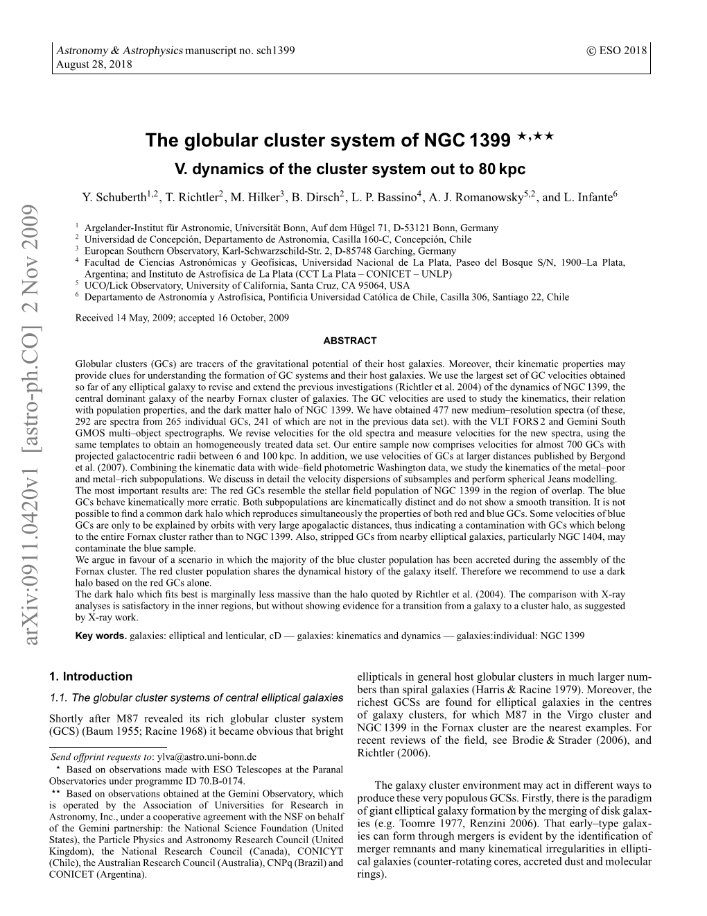 The Globular Cluster System of NGC 1399