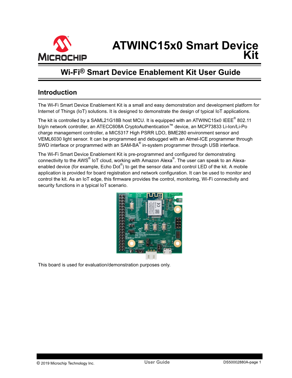 Wi-Fi® Smart Device Enablement Kit User Guide