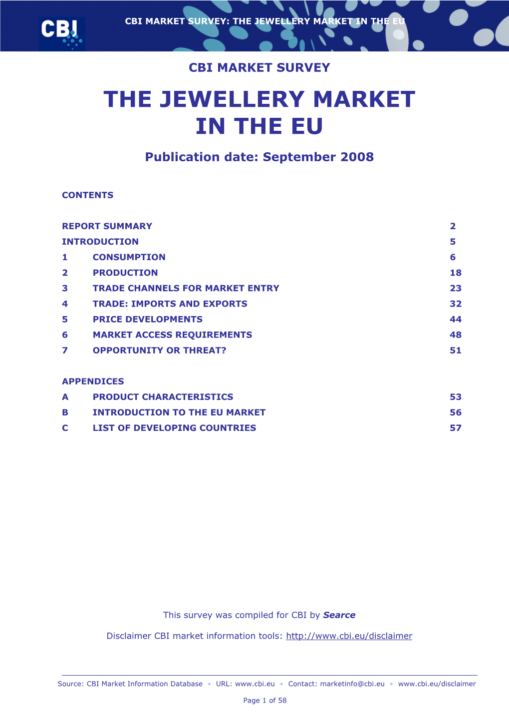 The Jewellery Market in the Eu