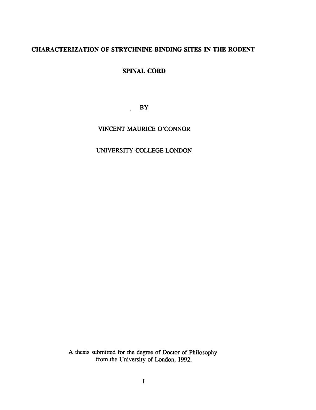 Characterization of Strychnine Binding Sites in the Rodent