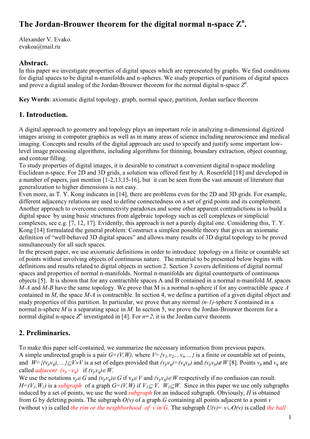 Properties of Digital N-Manifolds and Simply Connected Spaces