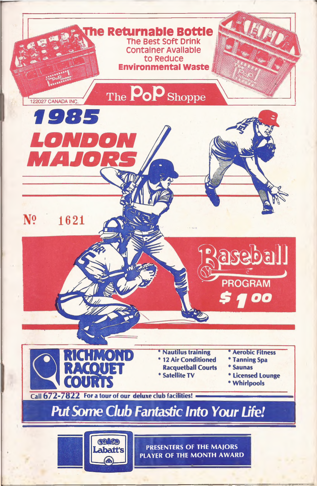 1985 London Majors Program