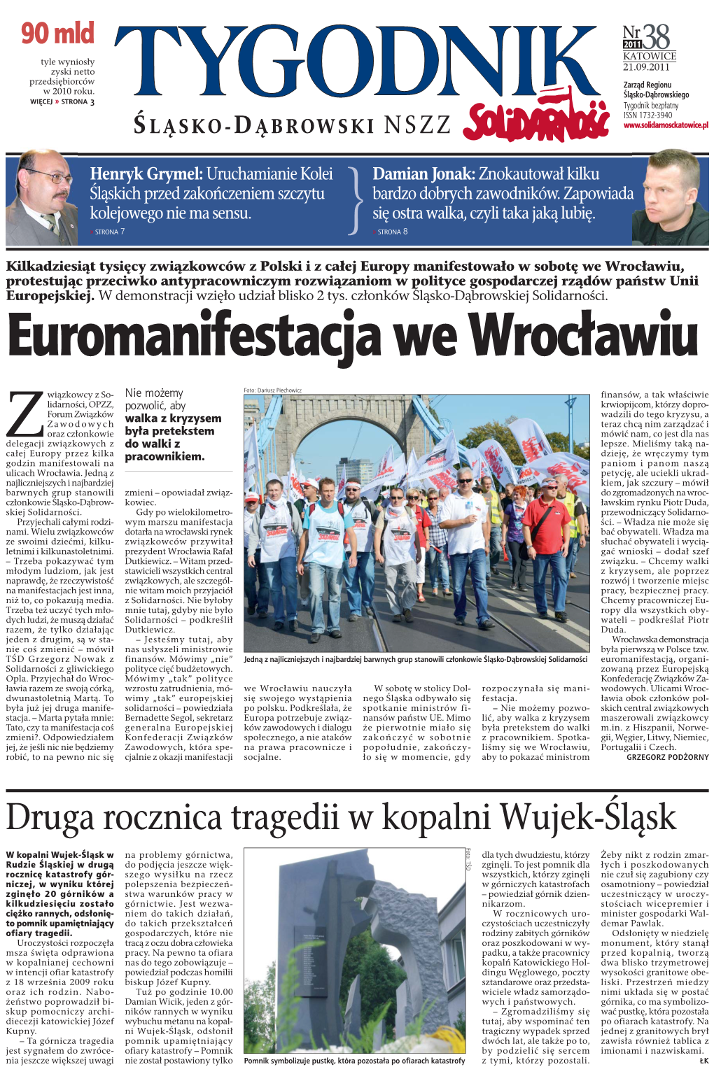 Euromanifestacja We Wrocławiu