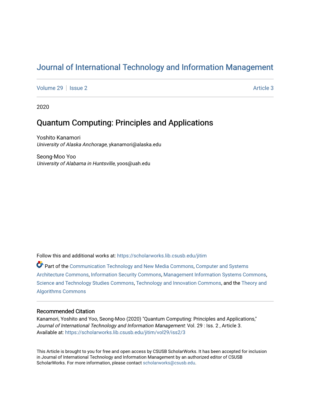 Quantum Computing: Principles and Applications