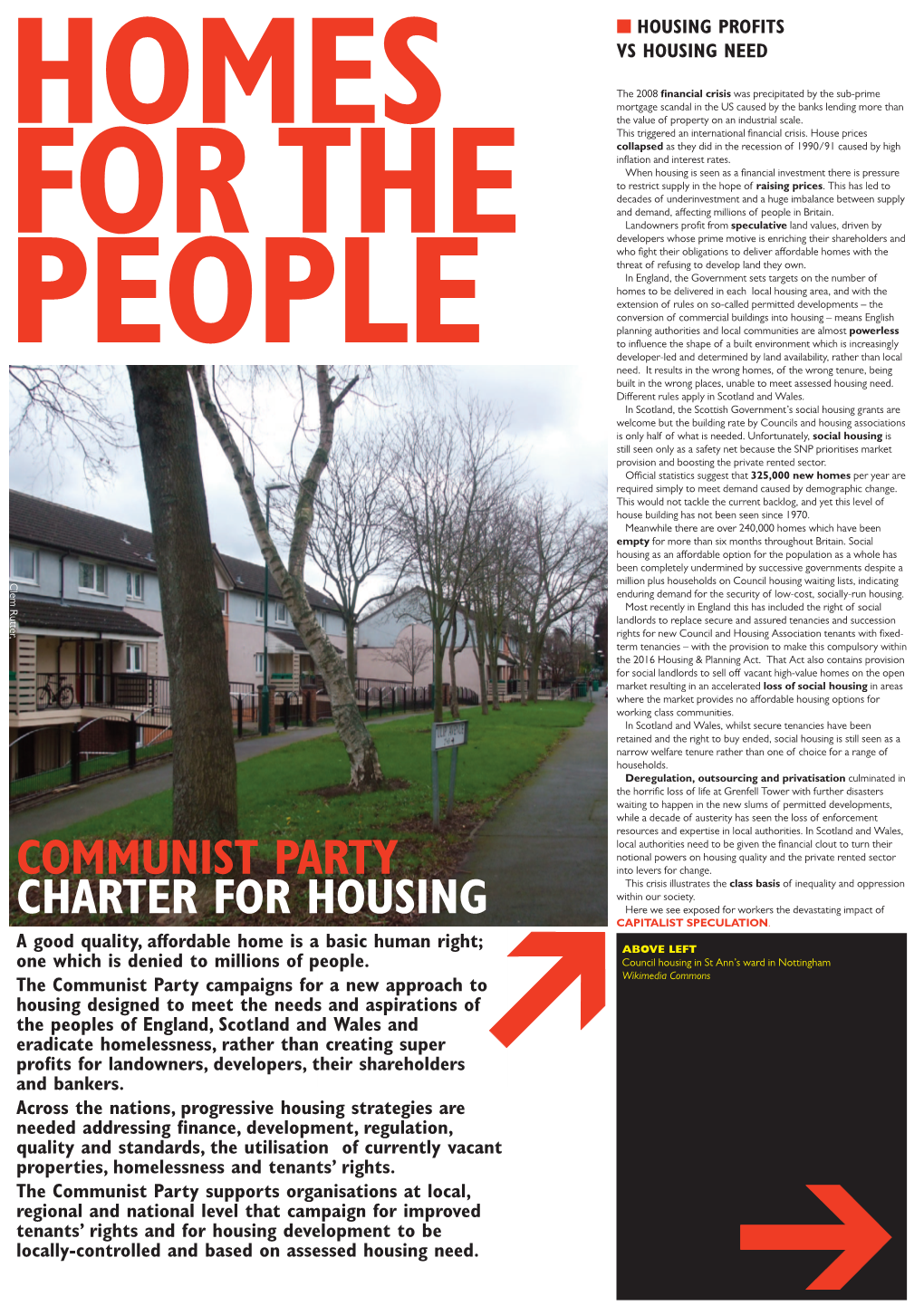 Communist Party Charter for Housing