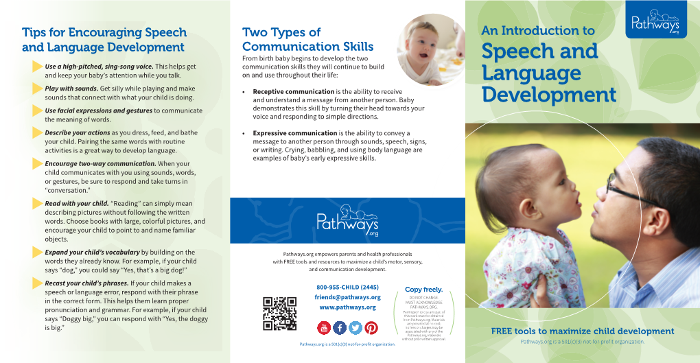 Speech and Language Development