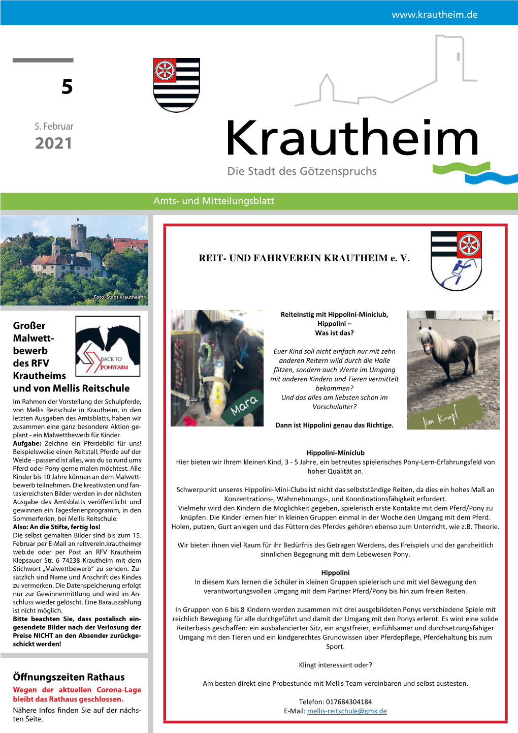 Amtsblatt Vom 05.02.2021