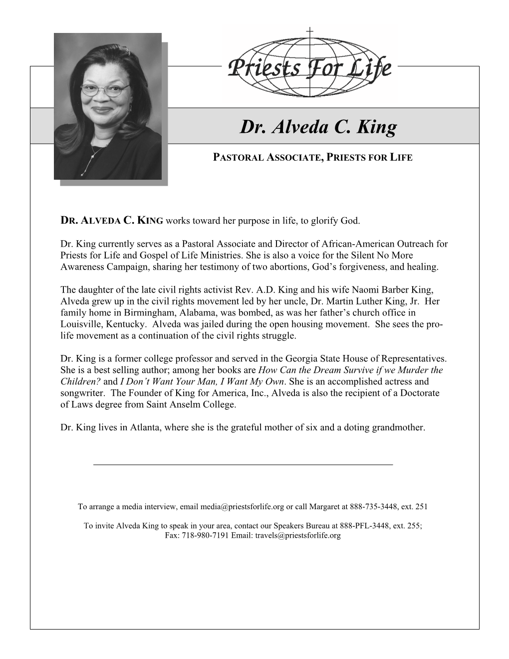 Dr. Alveda C. King