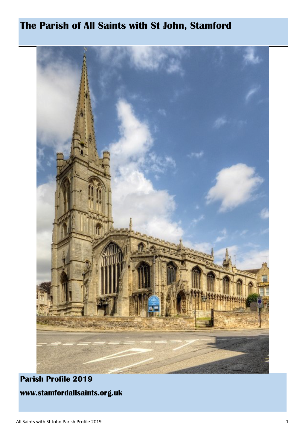 The Parish of All Saints with St John, Stamford