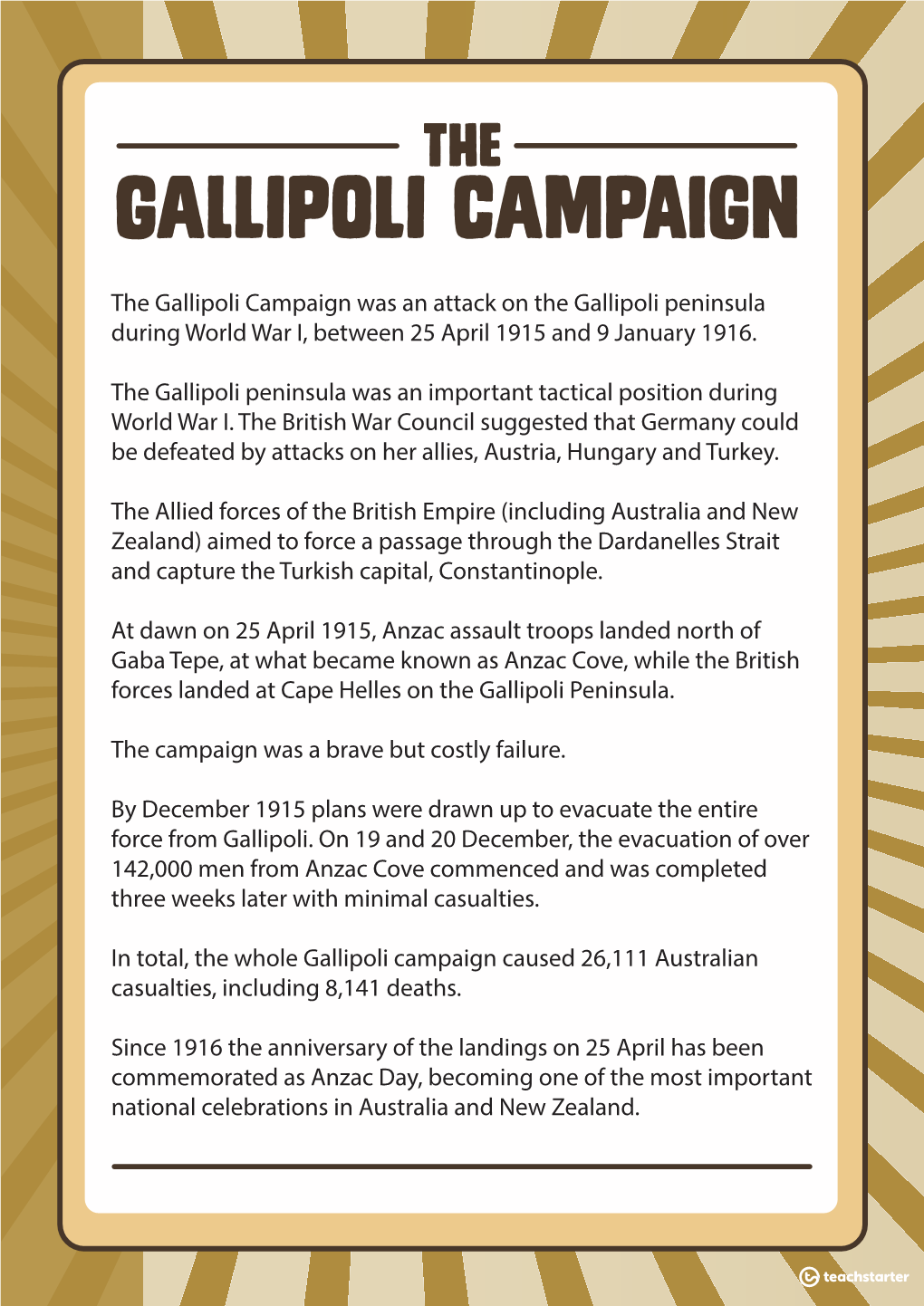 Gallipoli Campaign