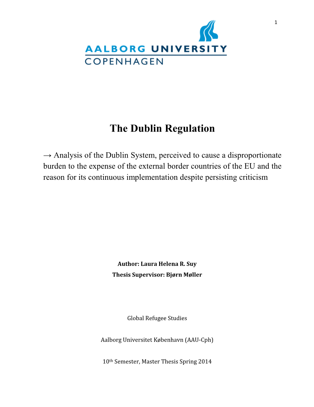 The Dublin Regulation