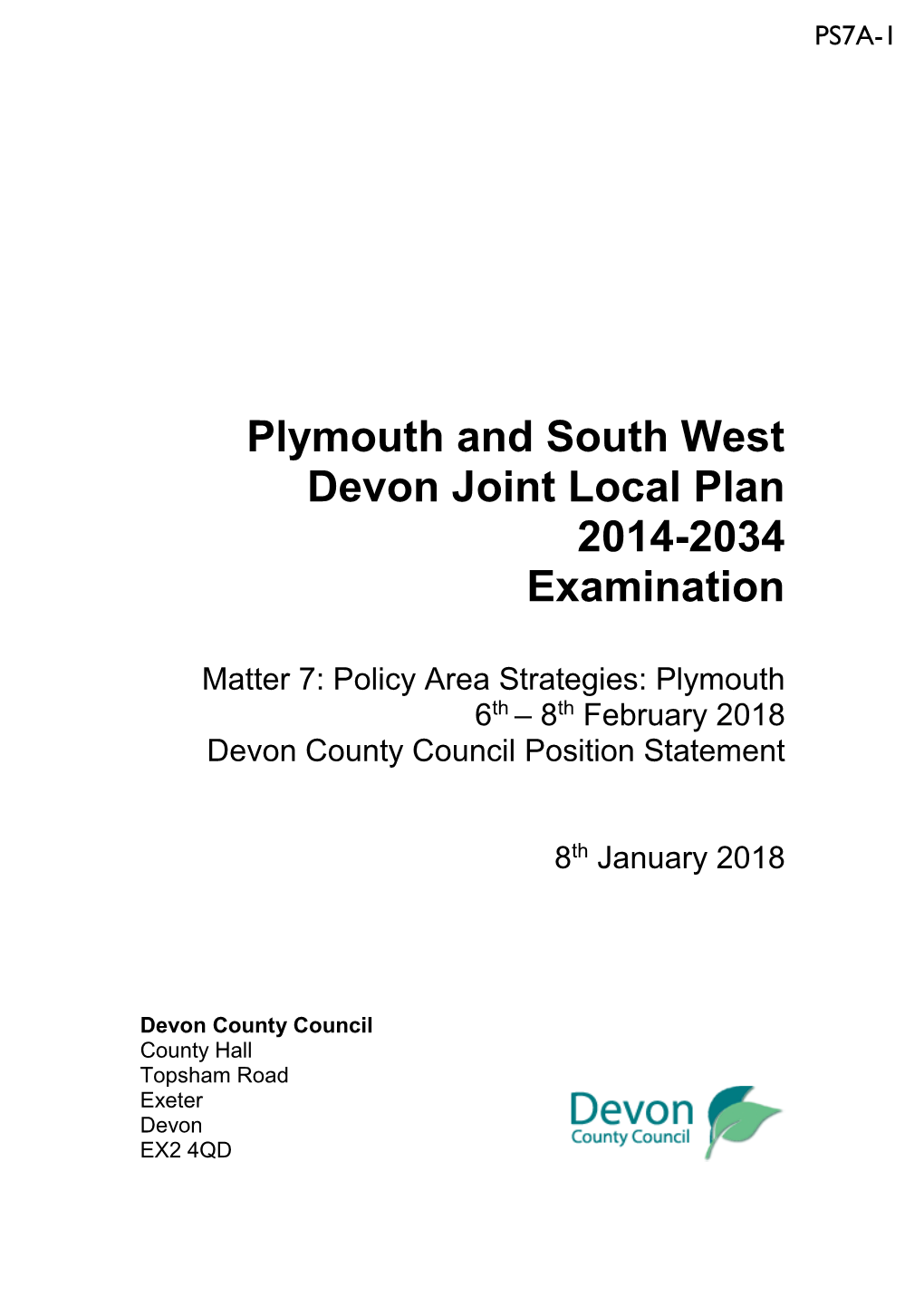 Devon County Council Position Statement