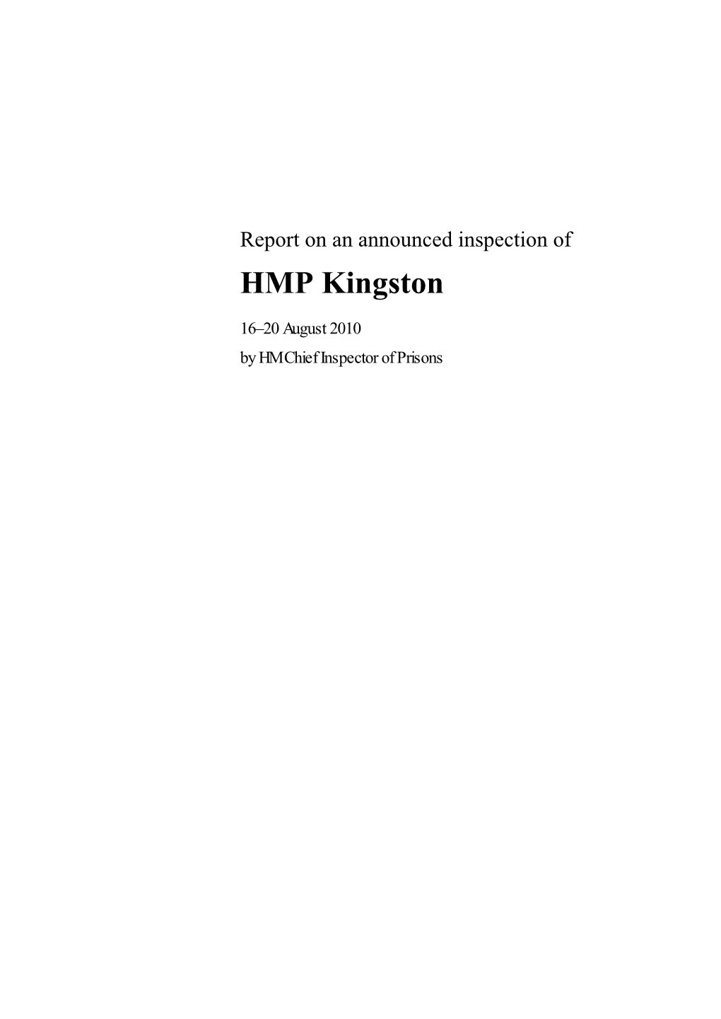 HMP Kingston