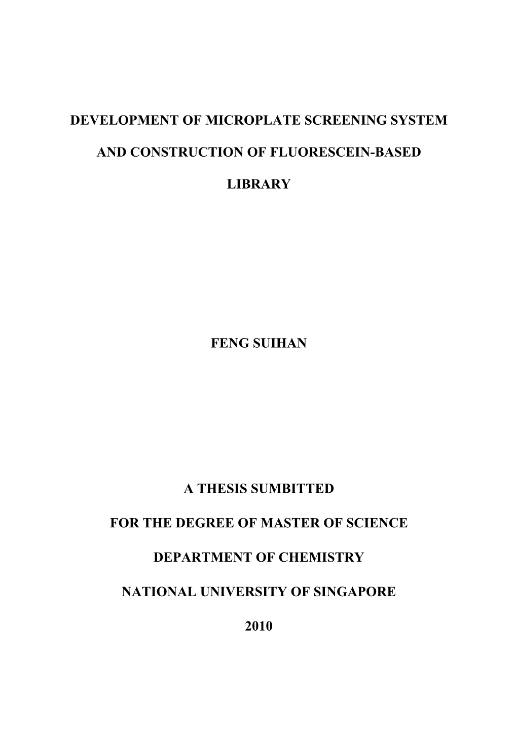 Development of Microplate Screening System