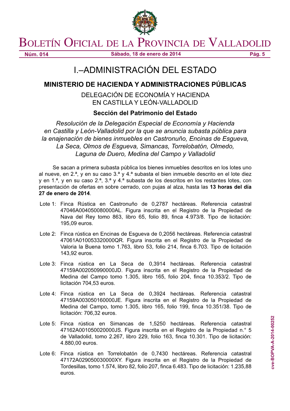 I.–Administración Del Estado