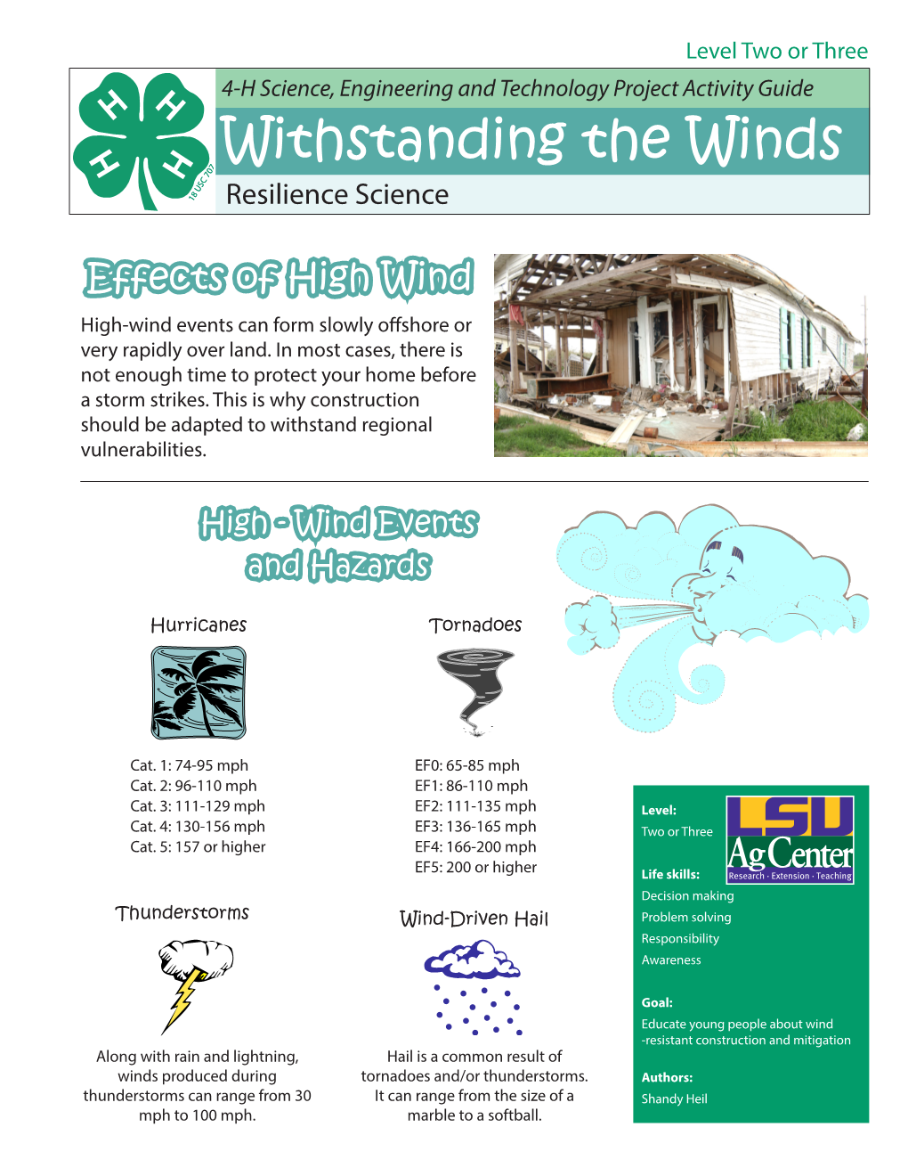 Withstanding the Winds Resilience Science